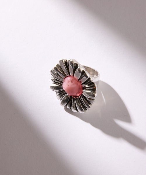 OtroAccesorio(オトロアクセソリオ)の「【OtroAccesorio】 FLOWER RING オトロアクセソリオ フラワーリング ギフト プレゼント(リング・レディース・ブルー/レッド/グリーン/サックスブルー/ホワイト/イエロー/オレンジ/パープル/ピンク/ブラック・FREE)」の19枚目の写真