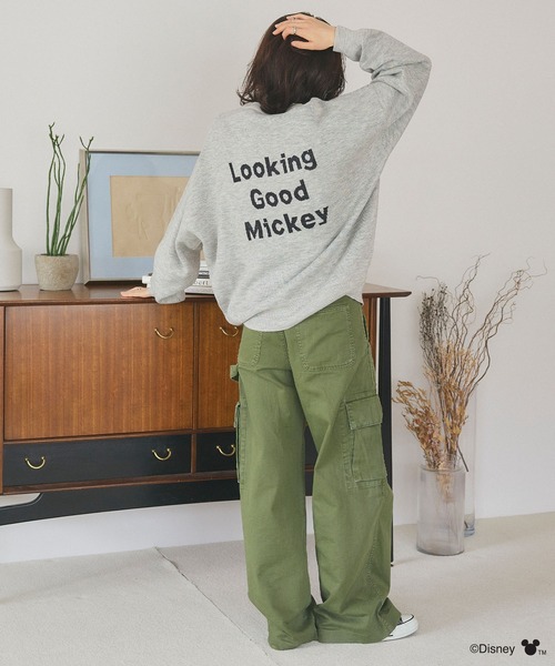 Disney（ディズニー）の「【Disney/ディズニー】Mickey Mouse/ミッキーマウス/ジャガードニットプルオーバー《新色追加》（ニット/セーター・レディース・杢グレー/ブラック/レッド・LL/L/M）」の20枚目の写真