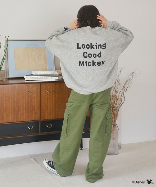 Disney（ディズニー）の「【Disney/ディズニー】Mickey Mouse/ミッキーマウス/ジャガードニットプルオーバー《新色追加》（ニット/セーター・レディース・杢グレー/ブラック/レッド・LL/L/M）」の21枚目の写真