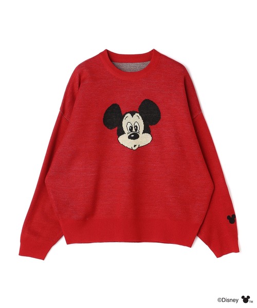 V12 ニット　ミッキー　コラボ　ディズニー V12 ゴルフ 【ミッキーマウス】 メンズ ニット MICKEY / KNIT