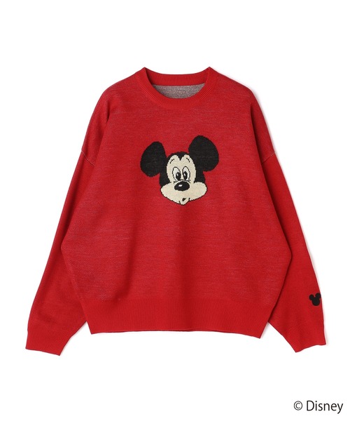 V12 ニット　ミッキー　コラボ　ディズニー V12 ゴルフ 【ミッキーマウス】 メンズ ニット MICKEY / KNIT