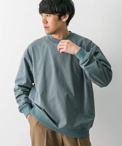 URBAN RESEARCH DOORS(アーバンリサーチドアーズ)の「『イージーケア』『速乾』クイックドライ裏毛スウェット(スウェット・メンズ・グレー/ブラック/グリーン系その他・MEDIUM/LARGE/X-LARGE)」の6枚目の写真