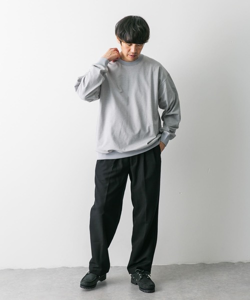 URBAN RESEARCH DOORS(アーバンリサーチドアーズ)の「『イージーケア』『速乾』クイックドライ裏毛スウェット(スウェット・メンズ・グレー/ブラック/グリーン系その他・MEDIUM/LARGE/X-LARGE)」の20枚目の写真