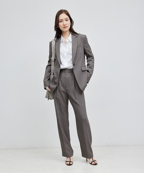 【セール】カルゼワンタックストレートパンツ【セットアップ対応】（その他パンツ）｜ROPE'（ロペ）