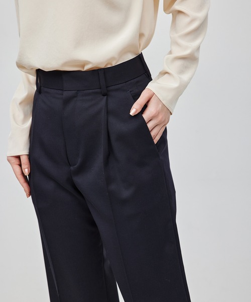 【セール】カルゼワンタックストレートパンツ【セットアップ対応】（その他パンツ）｜ROPE'（ロペ）