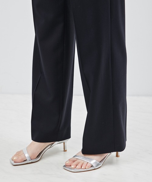 【セール】カルゼワンタックストレートパンツ【セットアップ対応】（その他パンツ）｜ROPE'（ロペ）