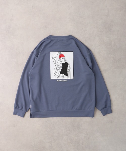 セール】REDCAPGIRL ダンボールニット バックプリント クルー