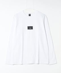 コットン天竺 / BOXロゴプリント クルーネック ロンTee(長袖)