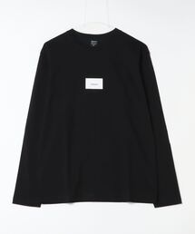 コットン天竺 / BOXロゴプリント クルーネック ロンTee（長袖）