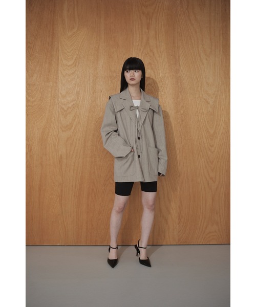 Abor（アボア）の「【Abor】セーラーカラー2way オーバージャケット