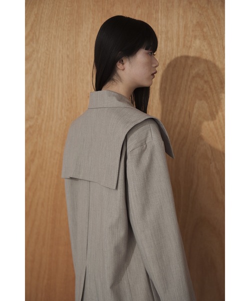 Abor（アボア）の「【Abor】セーラーカラー2way オーバージャケット 
