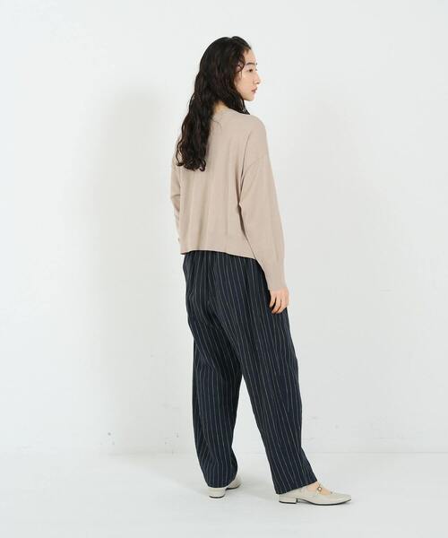 conges payes ADIEU TRISTESSE(コンジェ ペイエ アデュートリステス)の「リネンコットン天竺2wayカーディガン(カーディガン/ボレロ・レディース・グレイッシュベージュ/レッド/ブラウン・FREE)」の20枚目の写真