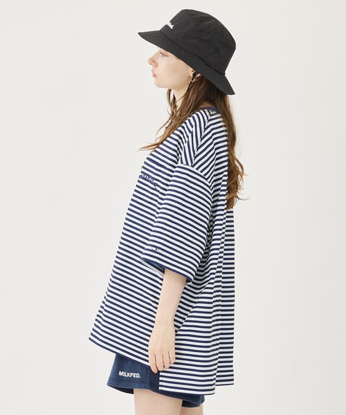 Ocean Pacific（オーシャンパシフィック）の「MILKFED. x OP RASH GUARD POCKET TEE（水着・レディース・ベージュ/ブラック/マルチ・ONE SIZE）」の19枚目の写真