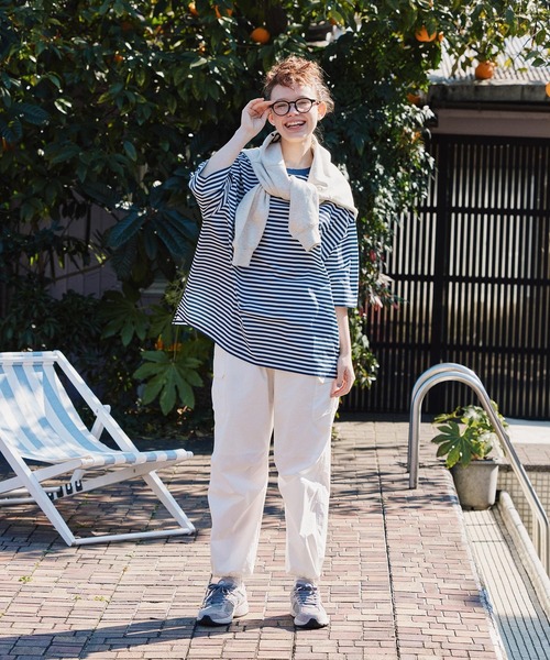 Ocean Pacific（オーシャンパシフィック）の「MILKFED. x OP RASH GUARD POCKET TEE（水着・レディース・ベージュ/ブラック/マルチ・ONE SIZE）」の22枚目の写真