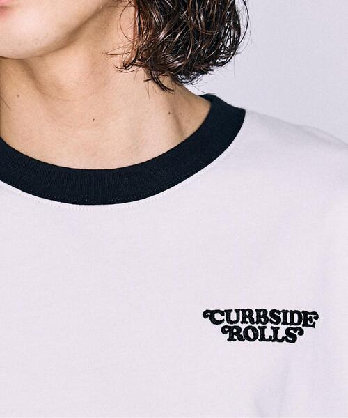 WEGO（ウィゴー）の「WEGO/ボーイズグラフィックリンガーBIGT（Tシャツ/カットソー・メンズ・ホワイト/ライトグレー/ブルー・MEDIUM/LARGE）」の9枚目の写真