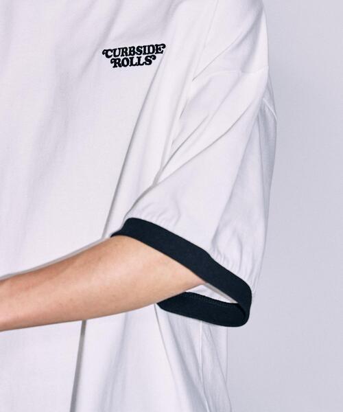 WEGO（ウィゴー）の「WEGO/ボーイズグラフィックリンガーBIGT（Tシャツ/カットソー・メンズ・ホワイト/ライトグレー/ブルー・MEDIUM/LARGE）」の10枚目の写真