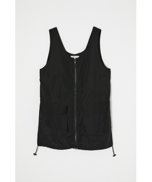 MOUSSY（マウジー）の「NYLON ZIP VEST ドレス（ワンピース）」 - WEAR