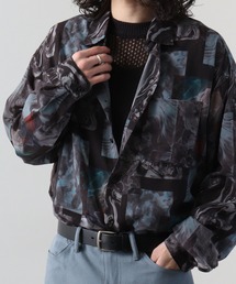 SUGGESTION | SUGGESTION オーガンジー総柄シャツ(シャツ/ブラウス)