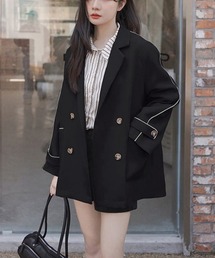 新品タグ付 レストローズ スプリングコート 2way ビジュー size2 M パイピングコクーンコート[品番：MKSW0032049]｜GYDA（ジェイダ