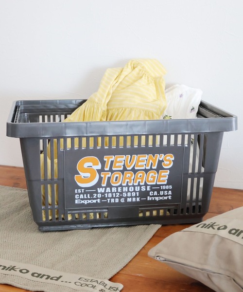 niko and...（ニコアンド）の「オリジナルレジカゴ（収納グッズ・レディース・グリーン/ブルー/チャコール・0）」の2枚目の写真