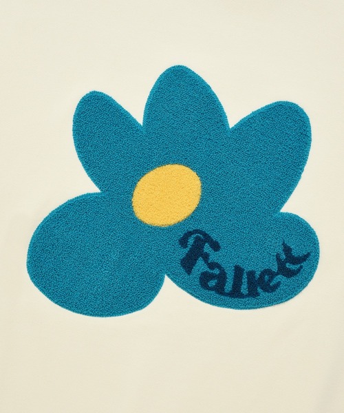 Fallett(ファレット)の「ブークレ フラワー スウェットシャツ(スウェット・レディース・ネイビー/アイボリー・M/S)」の7枚目の写真