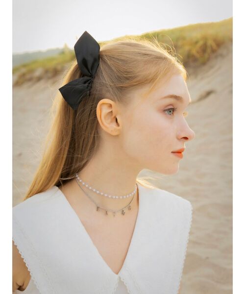 EATME（イートミー）の「リボンクリップ（バレッタ/ヘアクリップ・レディース・ブラック・FREE）」の2枚目の写真