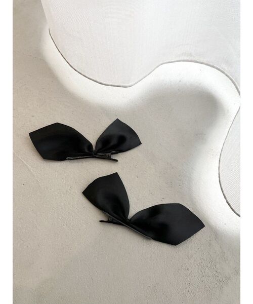 EATME（イートミー）の「リボンクリップ（バレッタ/ヘアクリップ・レディース・ブラック・FREE）」の3枚目の写真
