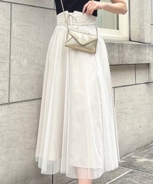 F i.n.t | 【新色追加】フロントレースアップチュールフレアースカート/F&A(スカート)