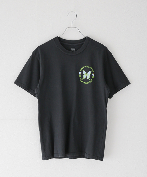 オベイ (Obey) メンズ Tシャツ トップス Weapons Of Peace T-Shirt (Pigment Vintage Black) アヴィレックス] 半袖シャツ TB SSN-571 WORK SHIRTS 6105099