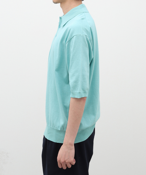 セール】KAPTAIN SUNSHINE / Cotton Knit ポロシャツ KS24SKN05