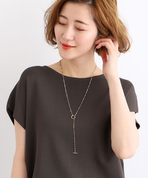 grove(グローブ)の「◆【ステンレス】チェーンアレンジマンテルネックレス(ネックレス・レディース・シルバー/ゴールド・00)」の4枚目の写真