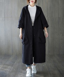 Primazel（プリマゼル）の「オーバーサイズパーカー風ロングワンピ（ワンピース）」