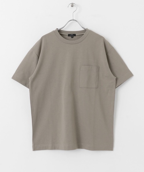 ITEMS URBANRESEARCH(アイテムズ アーバンリサーチ)の「『吸水速乾/イージーケア/UVカット』高機能TC天竺 ポケットTシャツ(Tシャツ/カットソー・メンズ・チャコールグレー/ブルー/グレー系その他/ホワイト・MEDIUM/LARGE)」の14枚目の写真