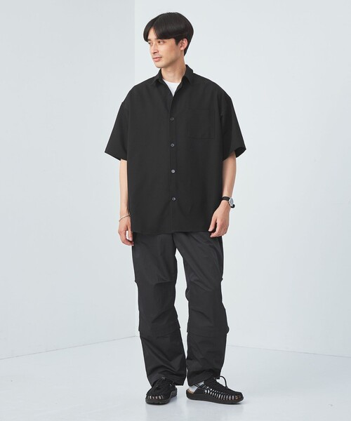 green label relaxing（グリーンレーベルリラクシング）の「【WEB限定】＜GLR or＞ドレープ リラックス ショートスリーブ シャツ（シャツ/ブラウス・メンズ・モカ/ライトグレー/ライトブルー/ブラック・M/S/L）」の8枚目の写真