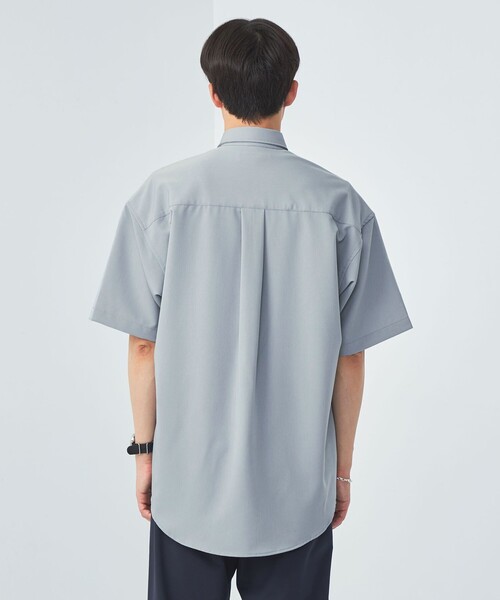 green label relaxing（グリーンレーベルリラクシング）の「【WEB限定】＜GLR or＞ドレープ リラックス ショートスリーブ シャツ（シャツ/ブラウス・メンズ・モカ/ライトグレー/ライトブルー/ブラック・M/S/L）」の11枚目の写真