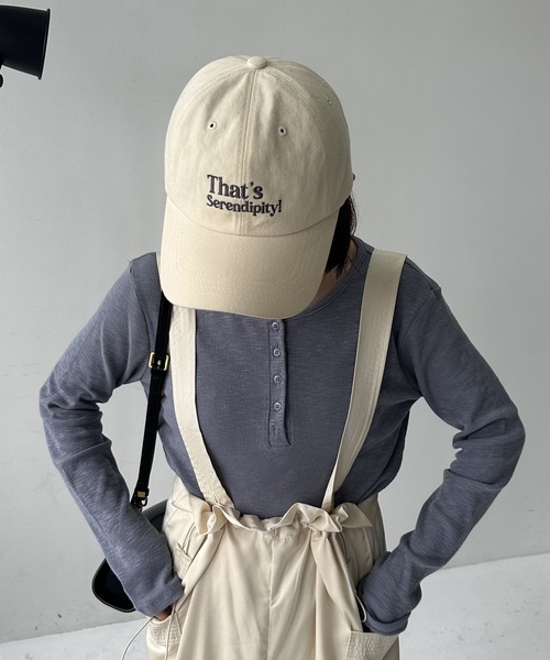 lawgy（ラウジー）の「ruff half button rib t / ルフハーフボタンリブt（Tシャツ/カットソー・レディース・ホワイト/ピンク/ブルー系その他・FREE）」の8枚目の写真