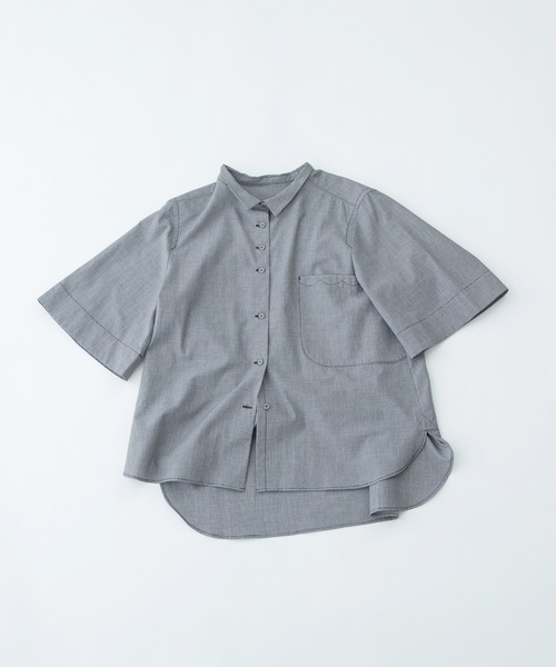 nop de nod（ノップドゥノッド）の「スモールカラーフレアー5分袖シャツ（シャツ/ブラウス・レディース・オフホワイト/ブラック/ドット/スミクロ・3）」の11枚目の写真