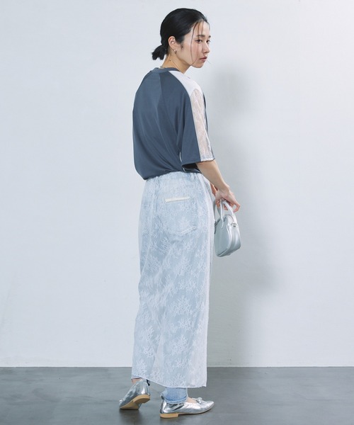 Firsthand（ファーストハンド）の「Firsthand/ファーストハンド マルチウェイレーススカート / シアースカート / レーススカート / ニットスカート / 3WAYスカート（スカート・レディース・ブラック/ホワイト・FREE）」の3枚目の写真