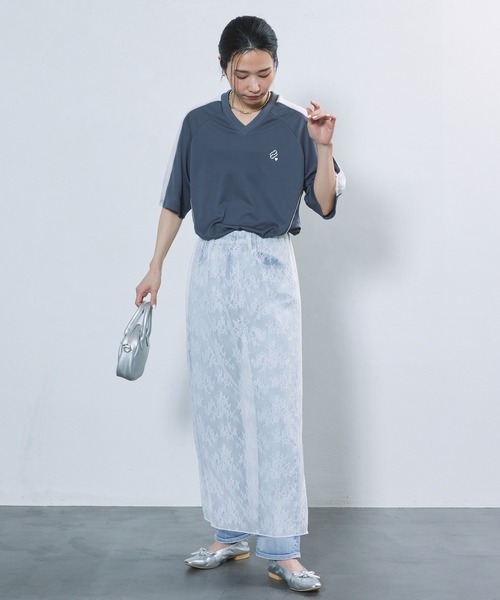 Firsthand（ファーストハンド）の「Firsthand/ファーストハンド マルチウェイレーススカート / シアースカート / レーススカート / ニットスカート / 3WAYスカート（スカート・レディース・ブラック/ホワイト・FREE）」の7枚目の写真