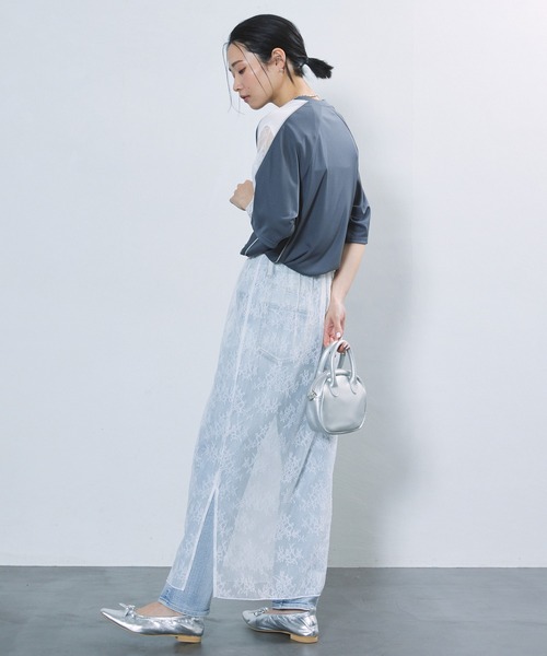 Firsthand（ファーストハンド）の「Firsthand/ファーストハンド マルチウェイレーススカート / シアースカート / レーススカート / ニットスカート / 3WAYスカート（スカート・レディース・ブラック/ホワイト・FREE）」の11枚目の写真