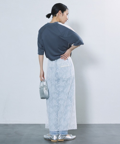 Firsthand（ファーストハンド）の「Firsthand/ファーストハンド マルチウェイレーススカート / シアースカート / レーススカート / ニットスカート / 3WAYスカート（スカート・レディース・ブラック/ホワイト・FREE）」の13枚目の写真