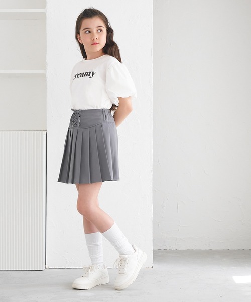 coca(coca)(コカ)の「キッズ パフスリーブロゴTシャツ(Tシャツ/カットソー・キッズ・ブラック/ホワイト/ラベンダー・130/120/110/140/150)」の15枚目の写真