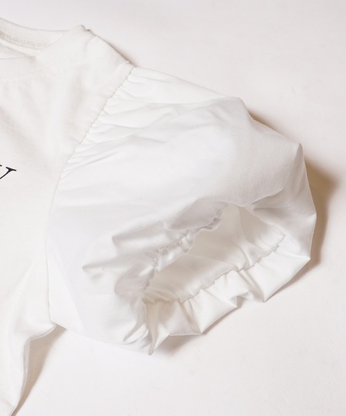 coca(coca)(コカ)の「キッズ パフスリーブロゴTシャツ(Tシャツ/カットソー・キッズ・ブラック/ホワイト/ラベンダー・130/120/110/140/150)」の10枚目の写真