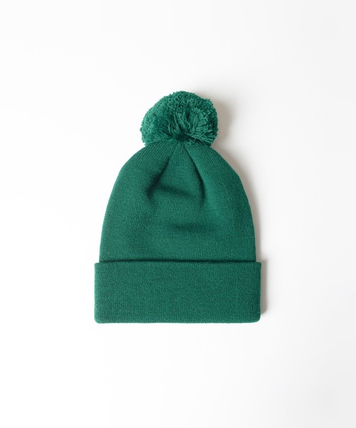 HOLIDAY（ホリデイ）の「PONPON KNIT CAP (HOLIDAY) ポンポンニットキャップ (ホリデイ)（ニットキャップ/ビーニー・レディース・ネイビー/グリーン/ブラック/レッド・ONE SIZE）」の5枚目の写真