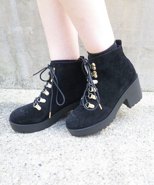 Chico(チコ)の「【who's who Chico】スエードマウンテンブーツ(ブーツ・レディース・グレー/ベージュ/ブラック・MEDIUM/SMALL/LARGE)」の1枚目の写真