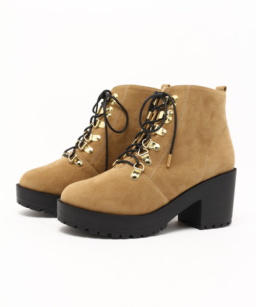 Chico(チコ)の「【who's who Chico】スエードマウンテンブーツ(ブーツ・レディース・グレー/ベージュ/ブラック・MEDIUM/SMALL/LARGE)」の3枚目の写真