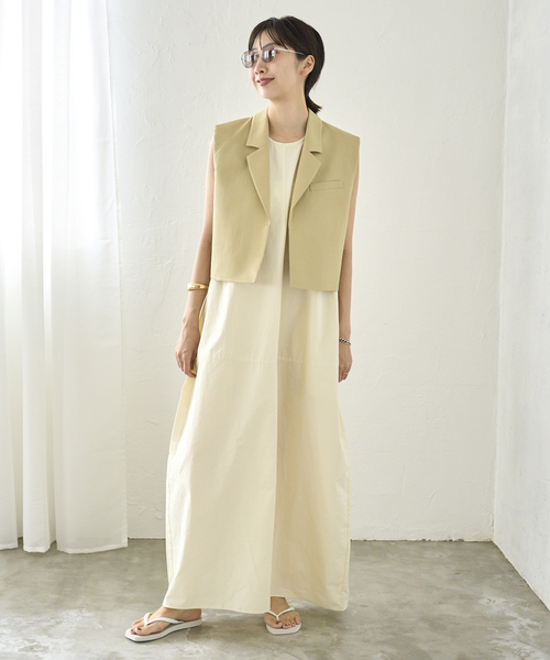 plage（プラージュ）の「RIAM ショートジャケット（その他アウター・レディース・チャコールグレー/キャメル・38/36）」の4枚目の写真