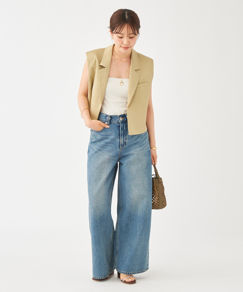 plage（プラージュ）の「RIAM ショートジャケット（その他アウター・レディース・チャコールグレー/キャメル・38/36）」の6枚目の写真