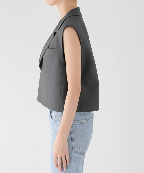 plage（プラージュ）の「RIAM ショートジャケット（その他アウター・レディース・チャコールグレー/キャメル・38/36）」の11枚目の写真