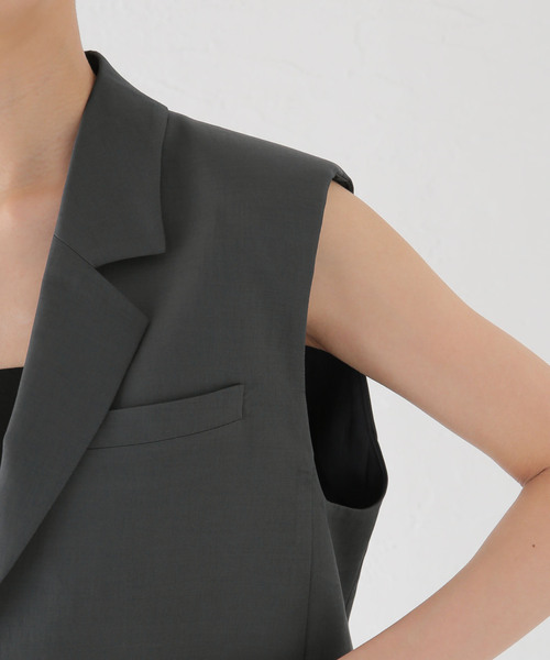 plage（プラージュ）の「RIAM ショートジャケット（その他アウター・レディース・チャコールグレー/キャメル・38/36）」の15枚目の写真